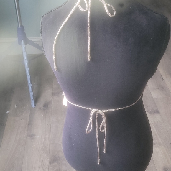 Two piece see through pants with halter top - Picture 2 of 4